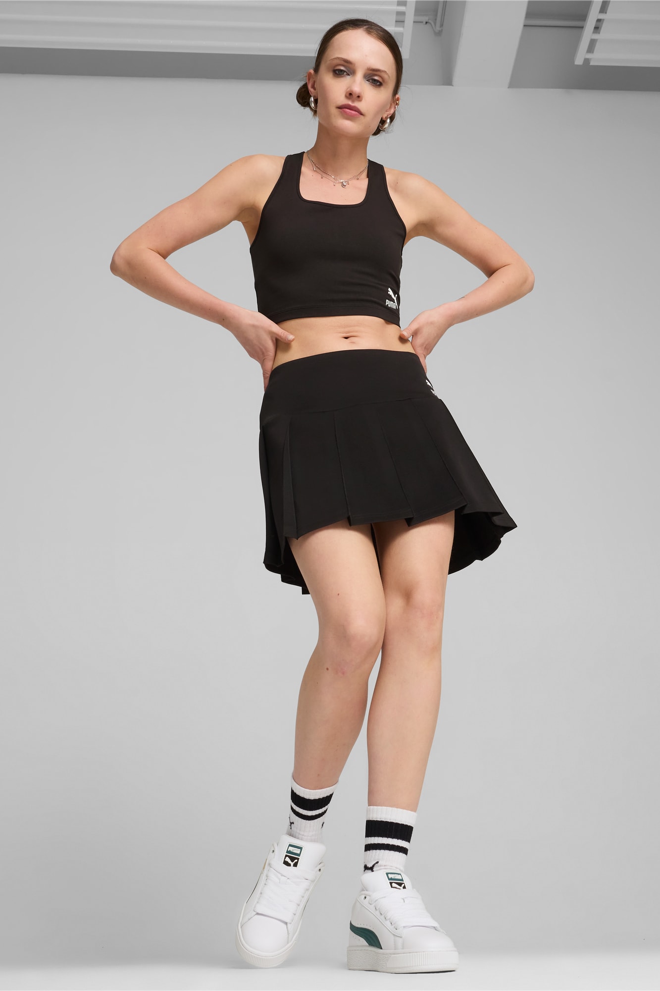 (image for) Environmentally Friendly CLASSICS Pleated Mini Skirt Women